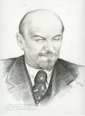 Шипиленко Александр Кузьмич. Лот из двух портретов актера А.Г. Крамова: